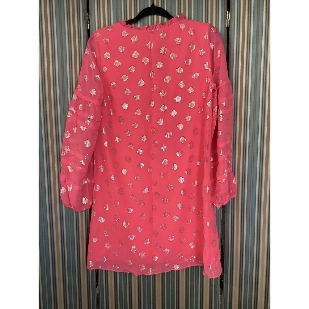 Lilly Pulitzer Coral Pink Long Sleeve Dress with Metallic
woman’s size 2 - Picture 4 of 7